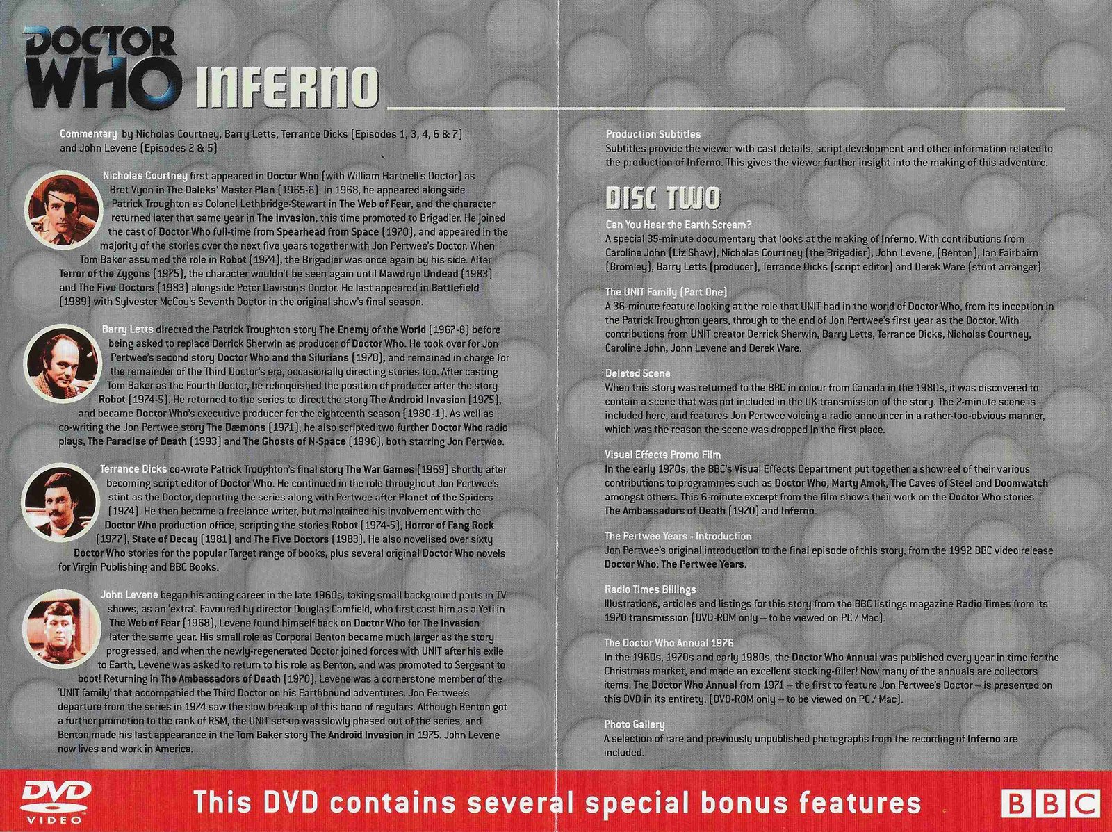 Inserts from BBCDVD 1802